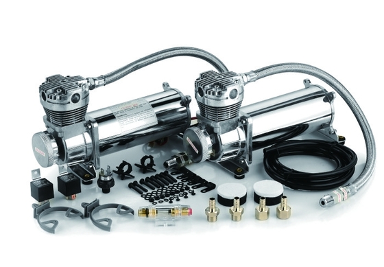 아주 튼튼하 휴대용 공기  중단 펌프 듀얼 팩 12v 오래가는 200 Psi