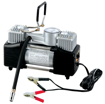 DC 12V 150 PSI 검정색과 은 금속은 강한 전력을 위한 압축기를 발표하고, 단식합니다