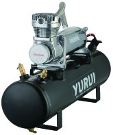 좋은 가격 검고 은 12V 200psi 강철 가지고 다닐 수 있는 압축 공기 탱크 / 공기 공급원 장비 온라인으로