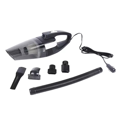 DC12V 휴대용 자동차 진공청소기 담배등 LED 램프 플라스틱 검은색