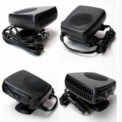 좋은 가격 팬 / 히터 기능과 Dc 12v 플라스틱 가지고 다닐 수 있는 자동차 난방 장치 흑색 컬러 온라인으로