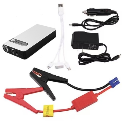 12V 차량 배터리 충전기 점프 스타터 LED 플래시 포함 11000mAh 배터리
